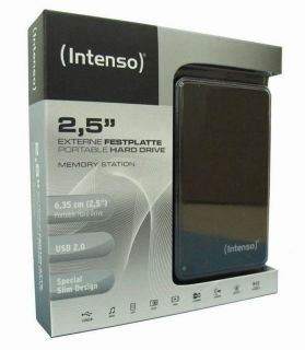 Intenso 500GB 2 5 Black USB 2 0 External Portable Hard Disk Drive 