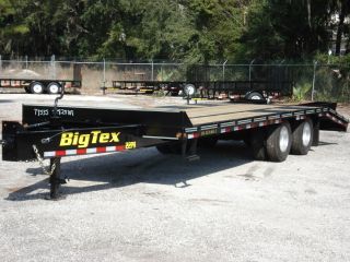 2013 25 10 Ton Pintle Hitch Equipment Trailer Flatbed