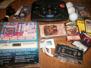 Junk Drawer Lot Number 4 Cards Ice Alarm Answering Machine Stamps and 