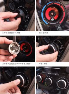 Refitting Fits for Peugeot 206 207 A C Heat Control Knobs Switch Black 