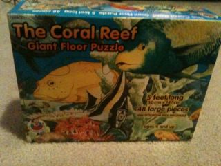 Giant Floor Puzzle Coral Reef 5 ft Long by Frank Schaffer Complete Set 