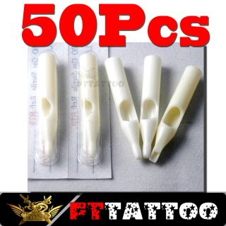 50 Pcs Plastic Disposable Tattoo Tips Nozzles RT VT Ft