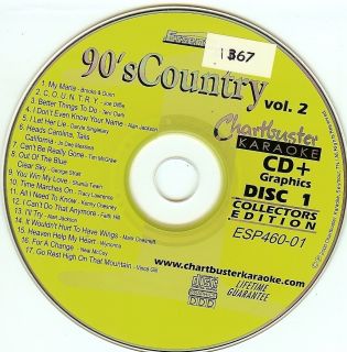 167 Karaoke CDG Chartbuster 90s Country