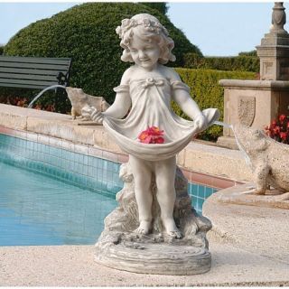 New Outdoor Abigails Bountiful Apron Garden Sculpture Statue 