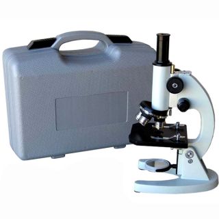   Metal Body Glass Lens Biology Student Microscope with ABS Case