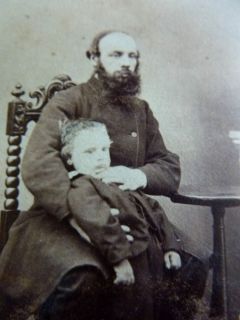   CDV Photograph Child Being Held Oddly Post Mortem Abrahams Bath