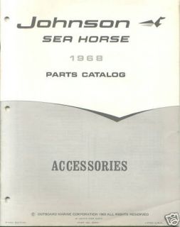 1968 Johnson Outboard Accessories Parts Catalog
