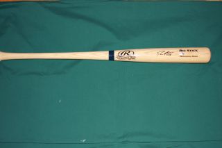 Dustin Ackley Autographed Rawlings Big Stick Blond Bat Seattle 