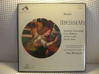 Handel  Messiah  Otto Klemperer  UK SAN 146 7 8  Orig. Rare 3 LP Box 