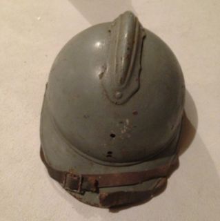   French Military Helmet WWII M15 Adrian Helmet with Straps