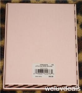 Juicy Couture Address Phone Book with Pen New Little Pink Book Leather 