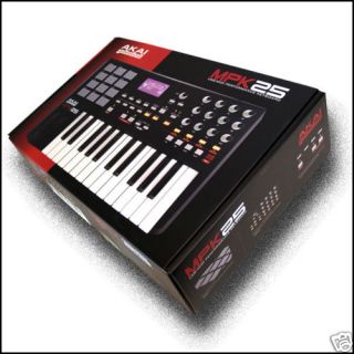 Akai MPK25 MPK 25 Key USB MIDI Controller Keyboard Keys Brand New 