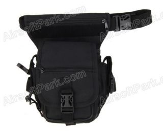 Airsoft Tactical Drop Leg Panel Utility Pouch Type B Black