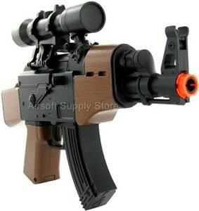 AEG New AK47 Mini Electric Automatic Airsoft UZI Submachine Gun 190FPS 