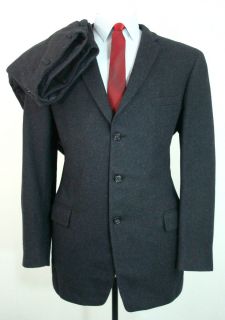 vtg 60s Alexandre Grey 2 Piece Wool Suit 40R 31x29 3 2 Roll Savile Row 