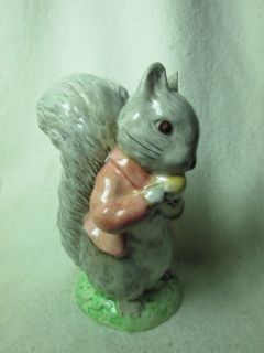 Royal Albert F Warne Beatrix Potter Timmy Tiptoes Squirrel Figurine 