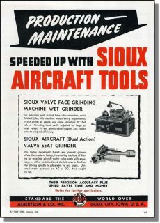 1941 Sioux Aircraft Tools Albertson Co Print Ad