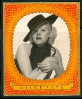 alice faye this card 424 from the bunte filmbilder cigarette card 