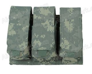 Airsoft Tactical MOLLE Triple Magazine Pouch ACU