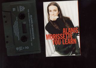 Alanis Morissette You Learn USA Cassette Single Tape
