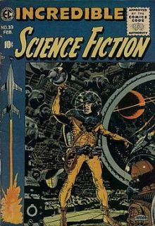 Incredible Science Fiction 33 1956 Wally Wood Classic cvr Art Very 