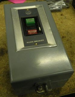 Allen Bradley Size 1 Manual Motor Starter w Enclosure 609U BOB Used 
