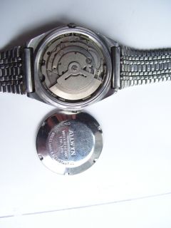 RARE Vintage Indian Allwyn Automatic Wrist Watch Black Dial Nice 