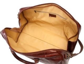 Alberto Bellucci Verona Italian Leather Duffle Bag Brown