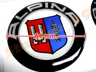 4X Alpina Wheel Center Emblem BMW E60 E61 E90 E91 528xi