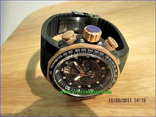 Alexandre Christie Mens Wristwatch AC6168 Mcbbrba Black Chronograph 
