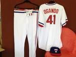Alexi Ogando Game Worn Texas Rangers Throwback Uniform