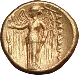 Alexander the Great ,330 BC, Amphipolis.Gold Stater.Athena/Nike.Life 