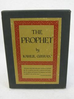    Gibran THE PROPHET ill in Slipcase Alfred A Knopf New York c 1976
