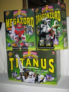 Power Rangers Dragonzord Megazord Titanus All 3 New SEALED Boxes 