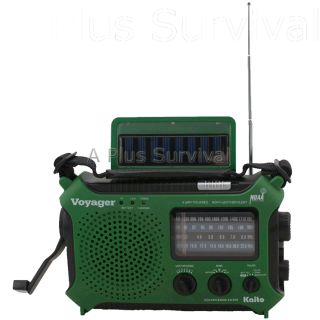   Voyager Solar Crank Battery Survival Radio Am FM Shortwave