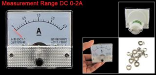 Analogue Direct Current 0 2A Ampere Amp Ammeter White