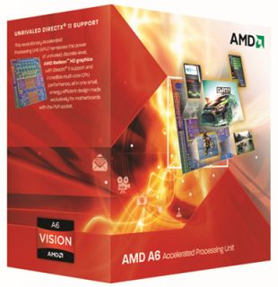 AMD A6 3650 Llano 2 6GHz Socket FM1 100W Quad Core Desktop APU 