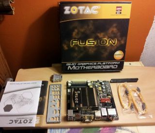 Zotac FUSION350 A E E350 APU AMD M1 Chipset Mini ITX PC Motherboard 