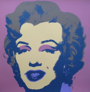 Andy Warhol Marilyn Monroe Serigraph by Sunday B. Morning #1 Mauve 