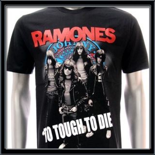 Sz M Ramones T Shirt Vtg American Retro Rock Band Punk Tour Concert 