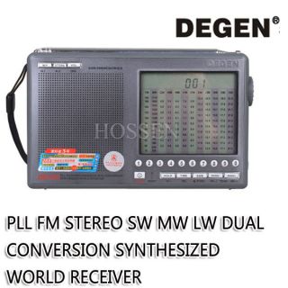 Degen DE1103 Digital Radio PLL SSB Stereo Am FM SW MW LW World Band 