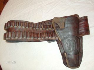 Vintage Antique Old West Cowboy Holster Cartridge Belt