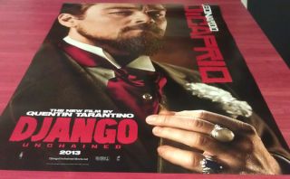 Django Unchained Movie Poster 2 Sided Original Advance 27x40 Leonardo 