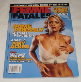 February 2004 Femme Fatales Jaime Pressly Amy Acker Snoop Dogg