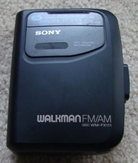 Vintage Sony Walkman Wm FX111 Am FM Radio Cassette Player