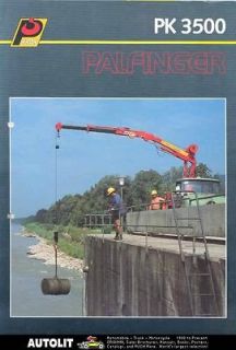 1989 palfinger man vw volvo truck crane brochure time left