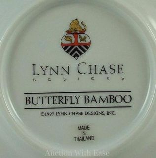 lynn chase butterfly bamboo tea saucer item condition excellent size 5 