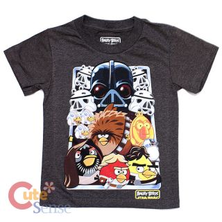 Angry Birds Star Wars Group Kids T Shirt T Shirt 4 Size Licensed