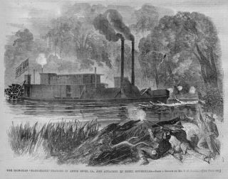 Amite River Louisiana Civil War Rebel Guerrillas Print