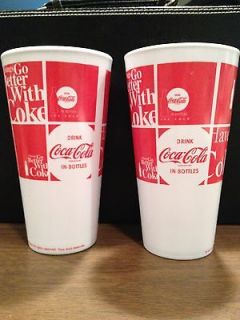   COCA COLA Things Go Better With Coke 16 OZ CUPS BY GIBSON   PLASTIC